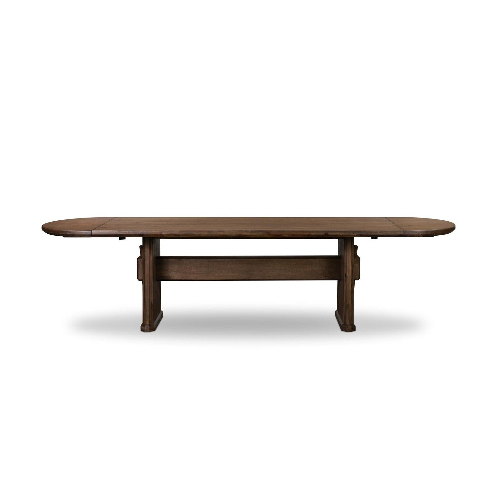 Melina Extension Dining Table - Weathered Acacia Veneer