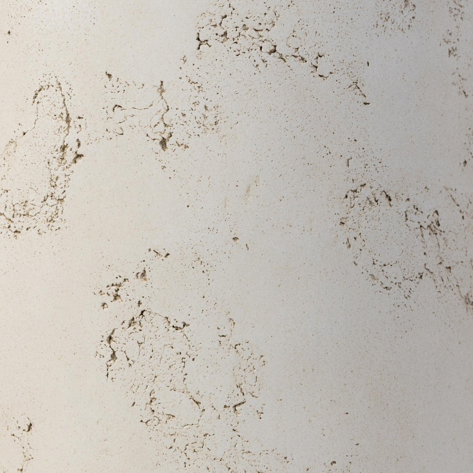 Arati Pedestal - Aged White Concrete
