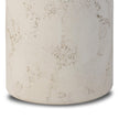 Arati Pedestal - Aged White Concrete