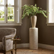 Arati Pedestal - Aged White Concrete