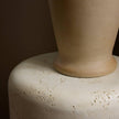 Arati Pedestal - Aged White Concrete