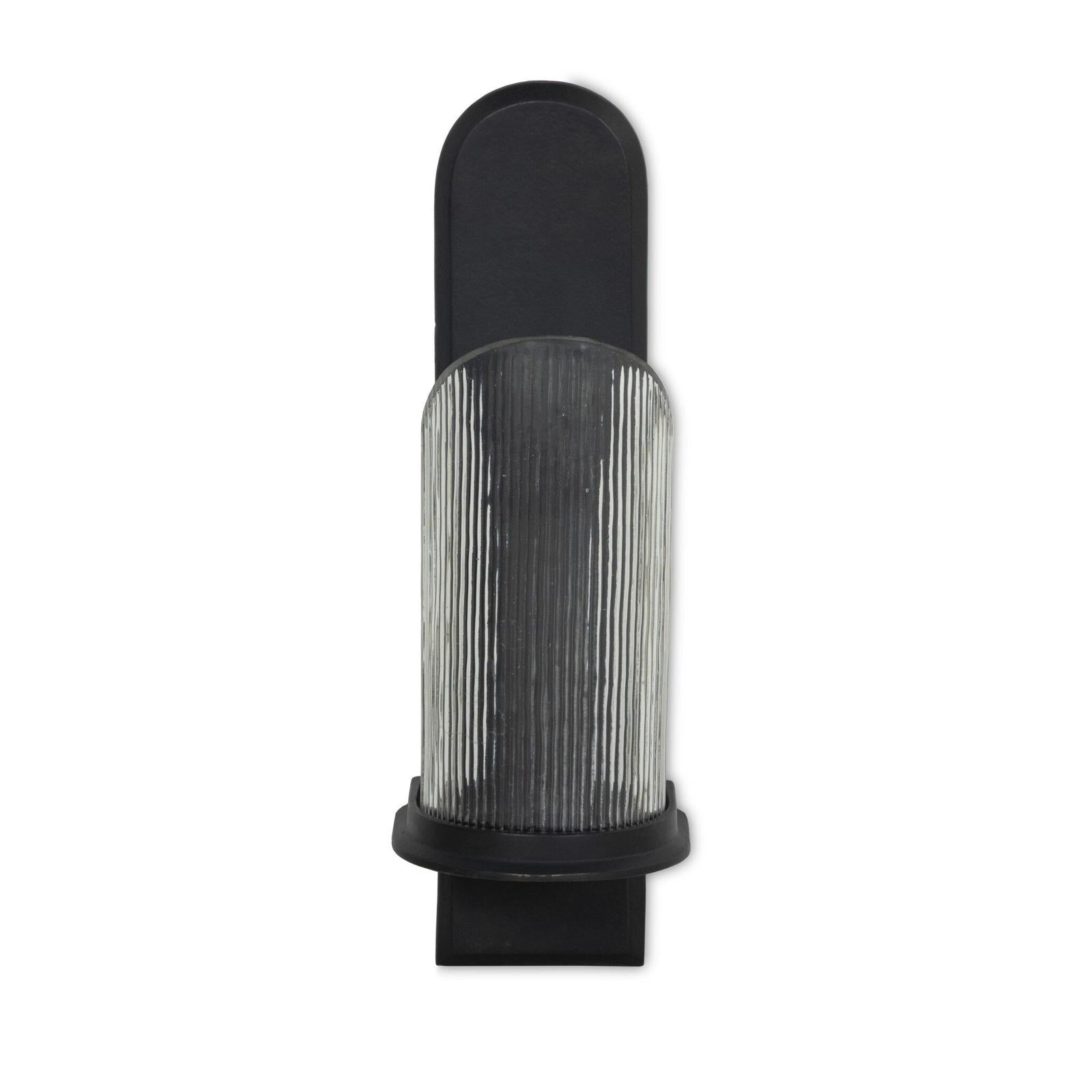 Elorie Wall Mounted Candle Holder Set - Black Antique