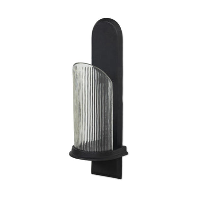 Elorie Wall Mounted Candle Holder Set - Black Antique