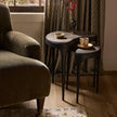 Shayla Nesting End Table - Warm Grey Marble