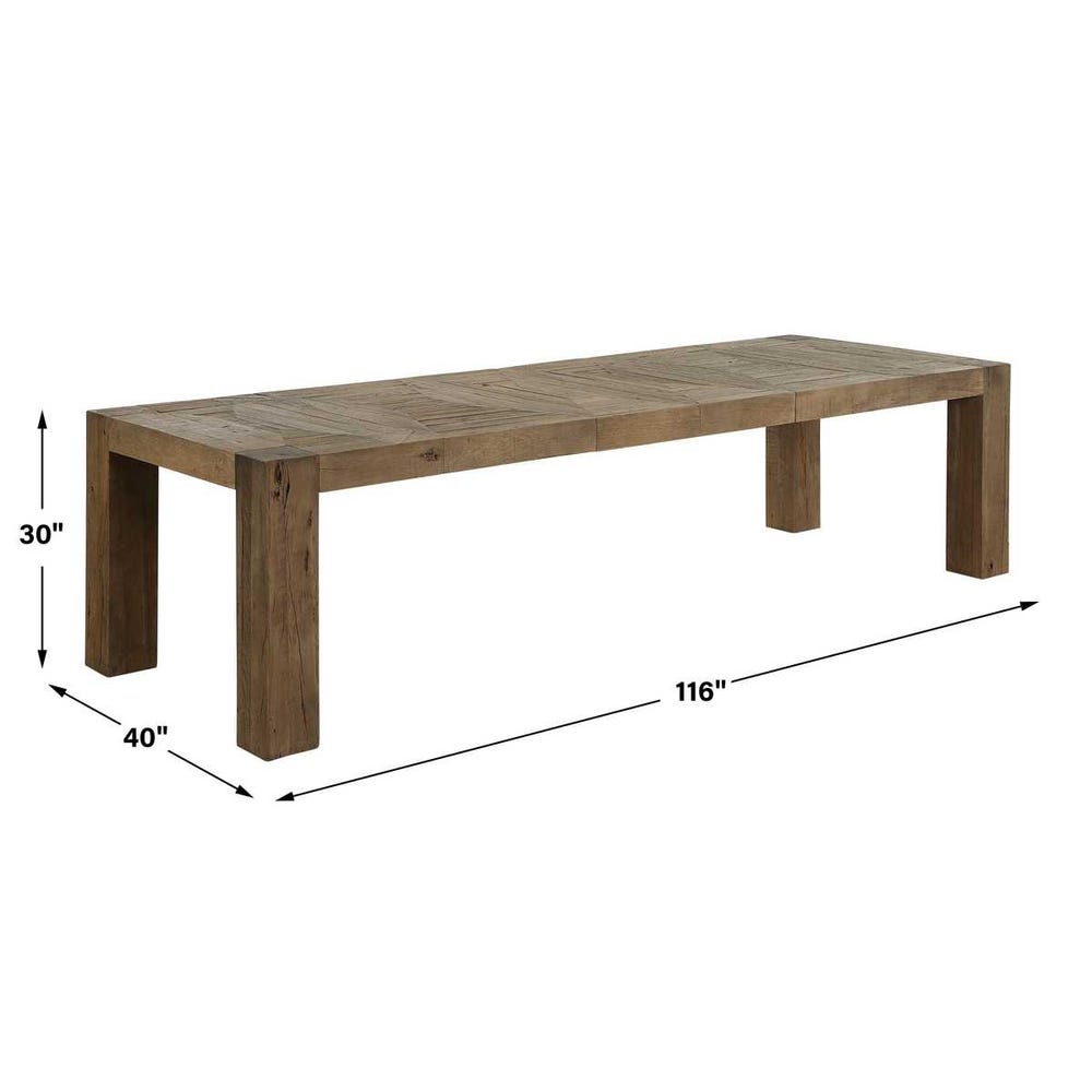 Uttermost Aldan Reclaimed Oak Dining Table