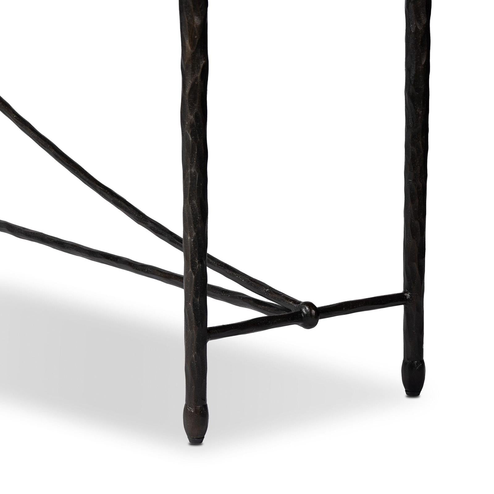 Jade Console Table - Textured Bronze