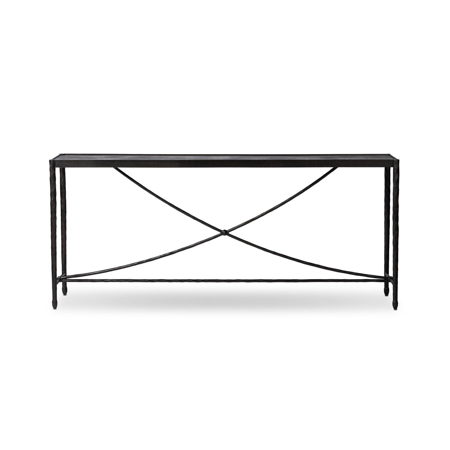 Jade Console Table - Textured Bronze