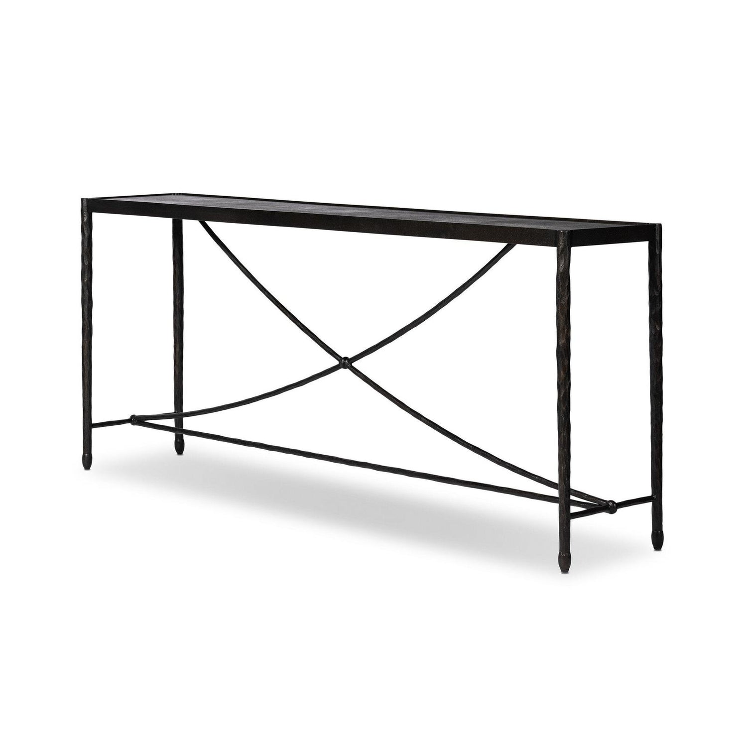 Jade Console Table - Textured Bronze