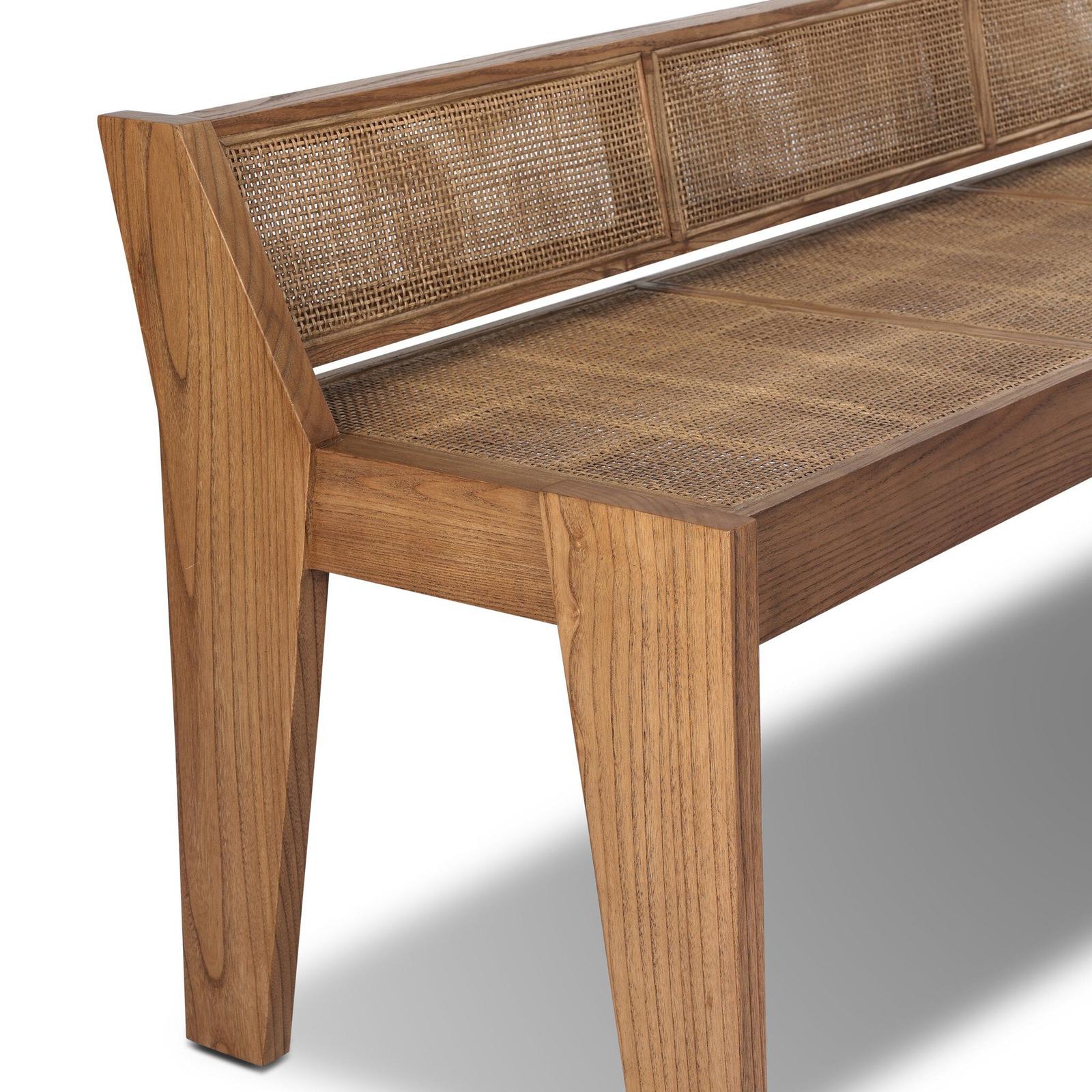 Lutz Accent Bench - Toasted Sungkai