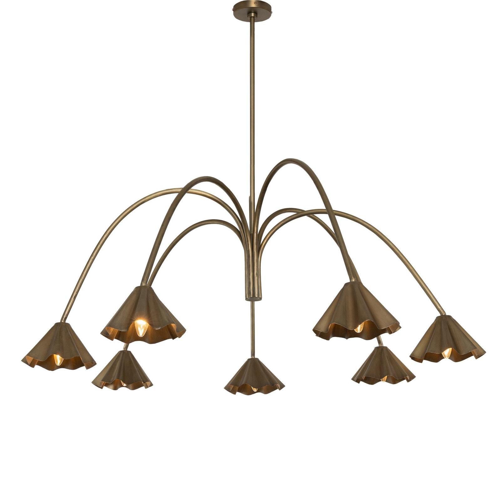 Amabella Chandelier - Aged Antique Brass Iron