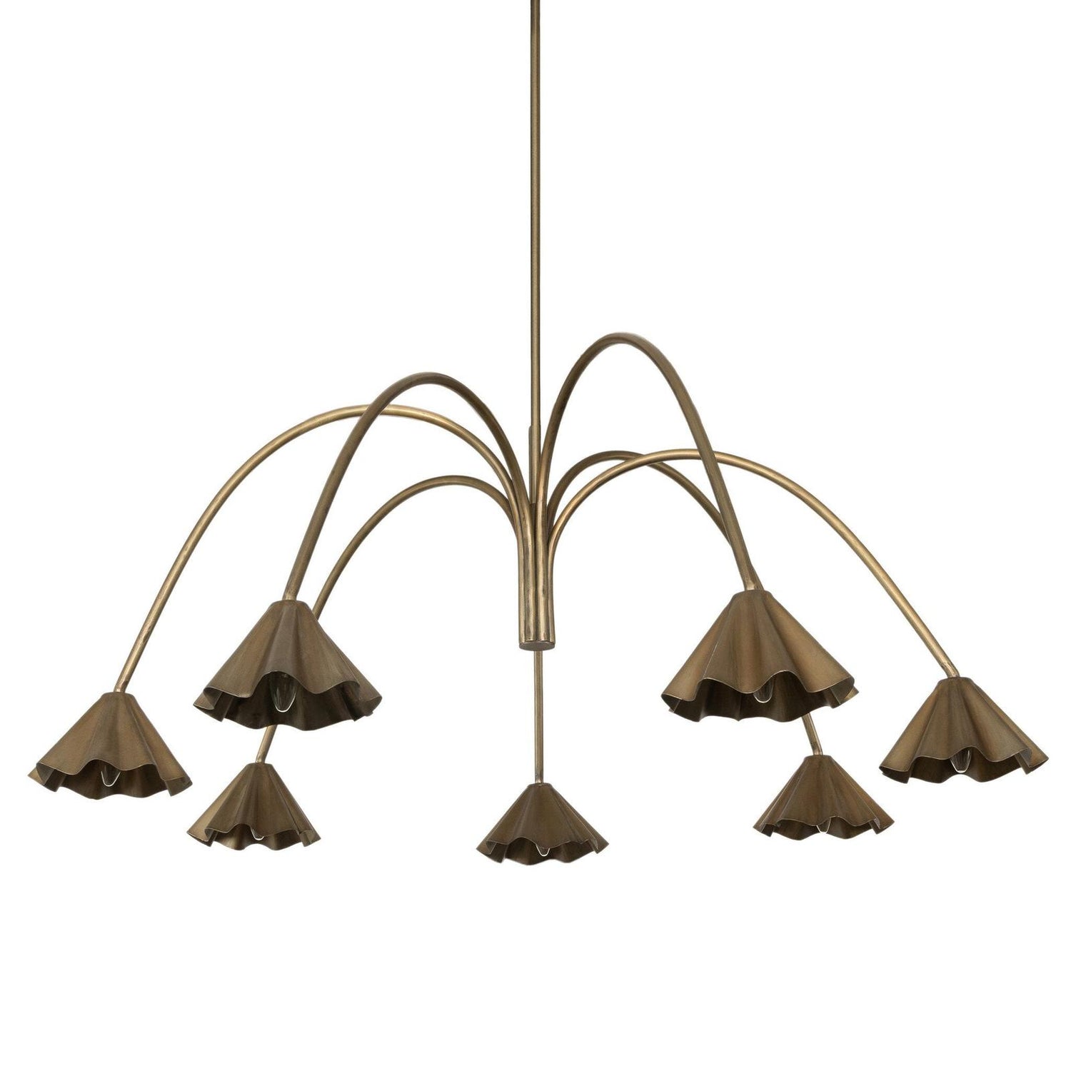 Amabella Chandelier - Aged Antique Brass Iron