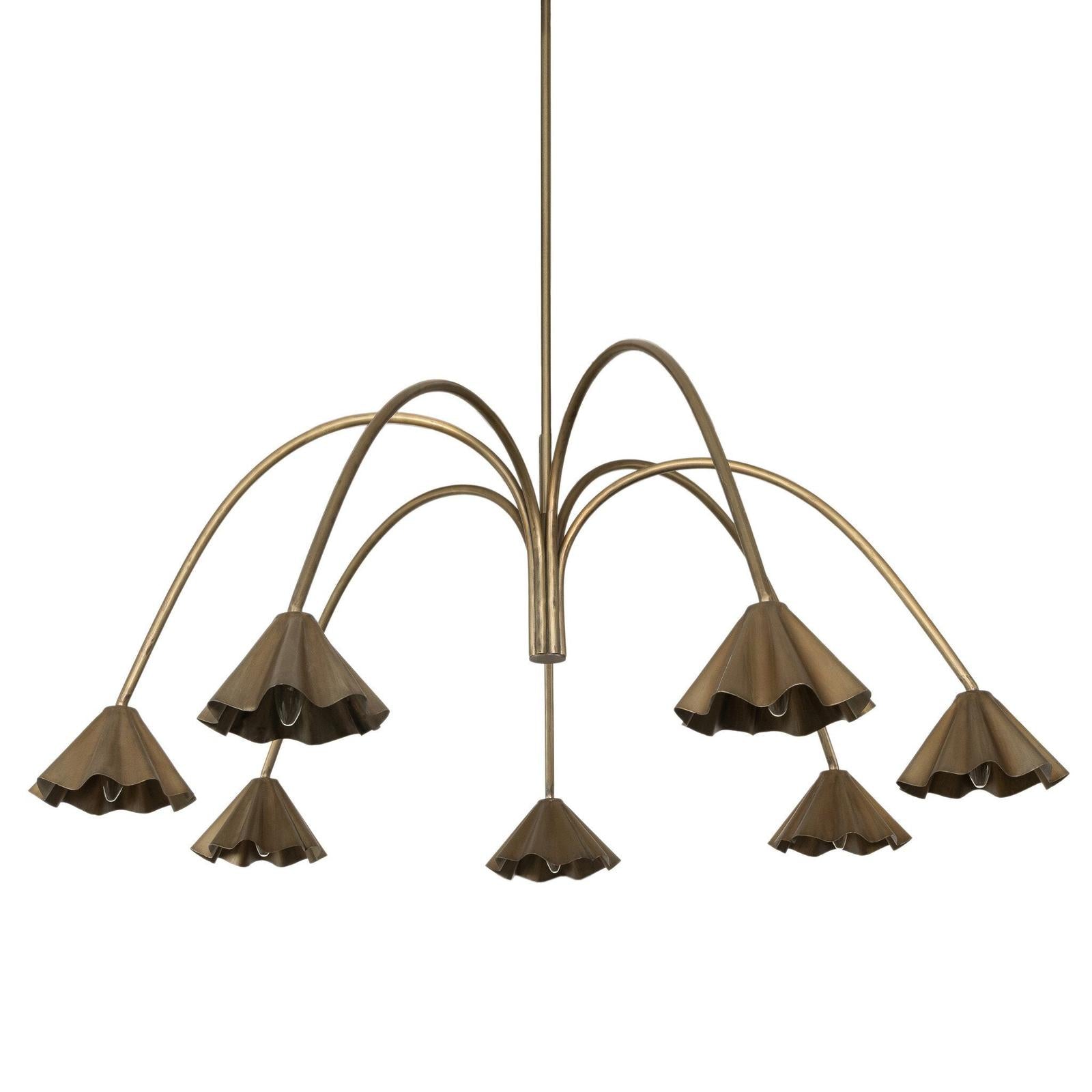 Amabella Chandelier - Aged Antique Brass Iron