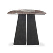 Valentina End Table - Textured Smoke and Russet