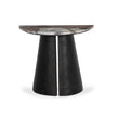 Valentina End Table - Textured Smoke and Russet