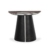 Valentina End Table - Textured Smoke and Russet