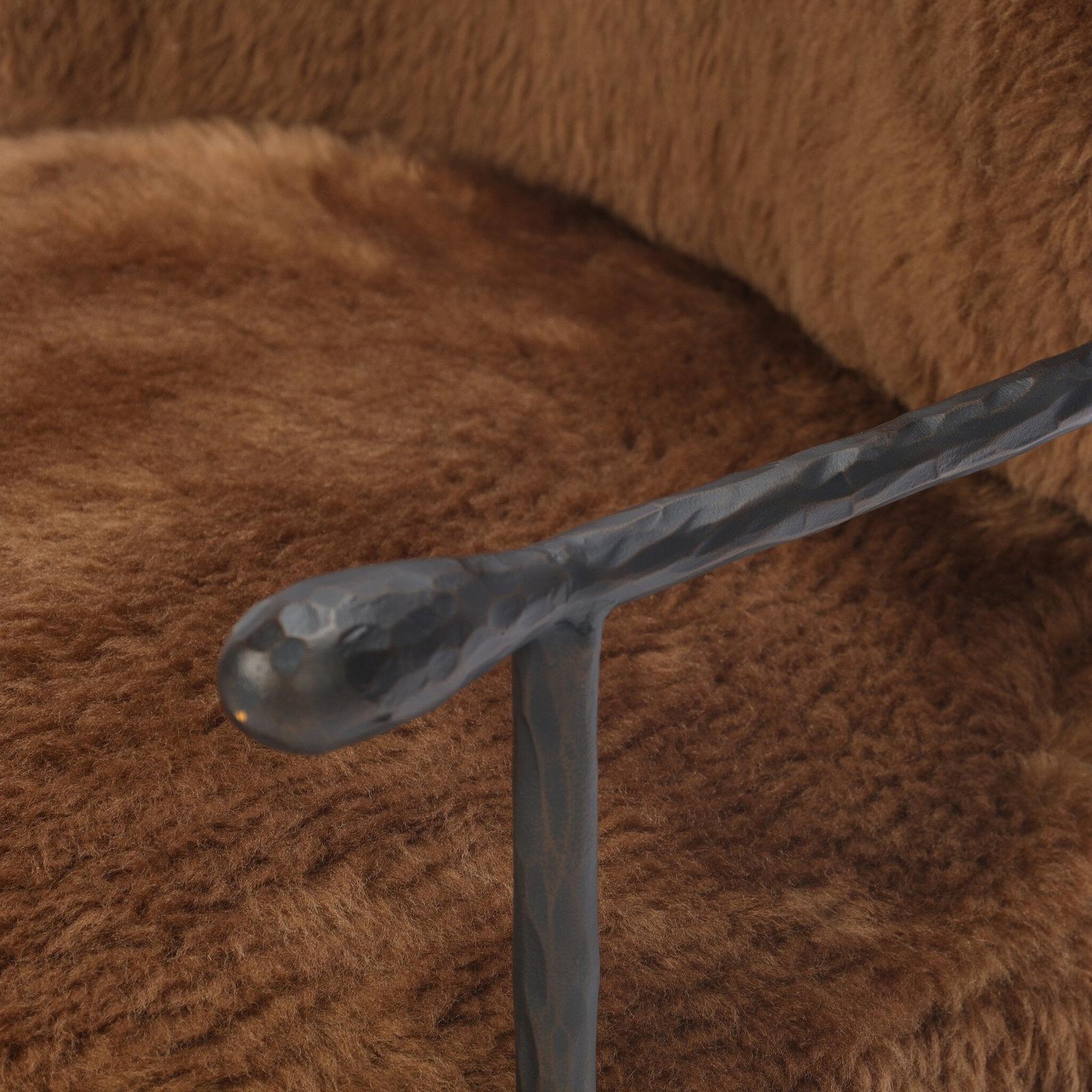 Plath Swivel Chair - Ochre Shearling