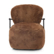Plath Swivel Chair - Ochre Shearling