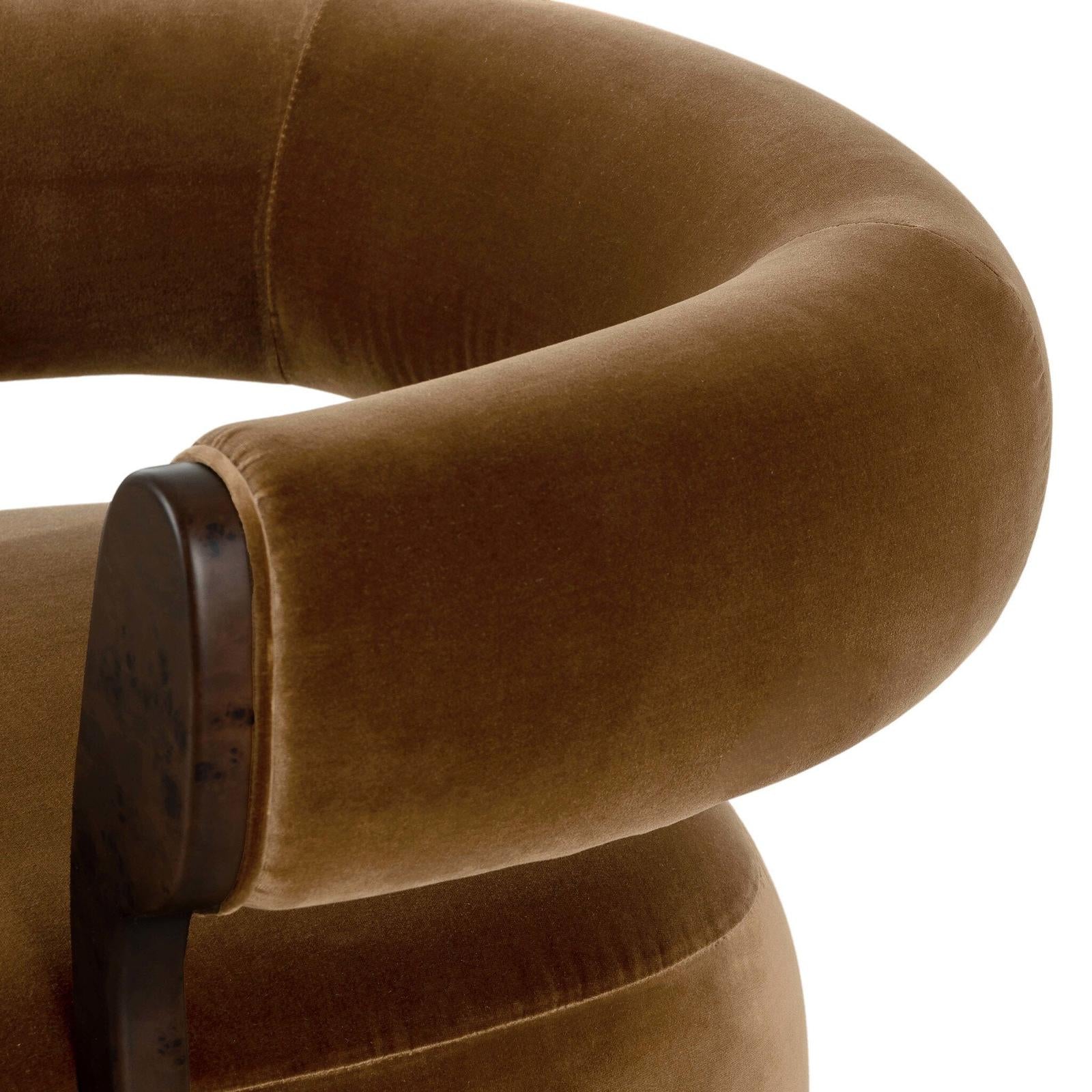 Yuri Swivel Chair - Surrey Ochre