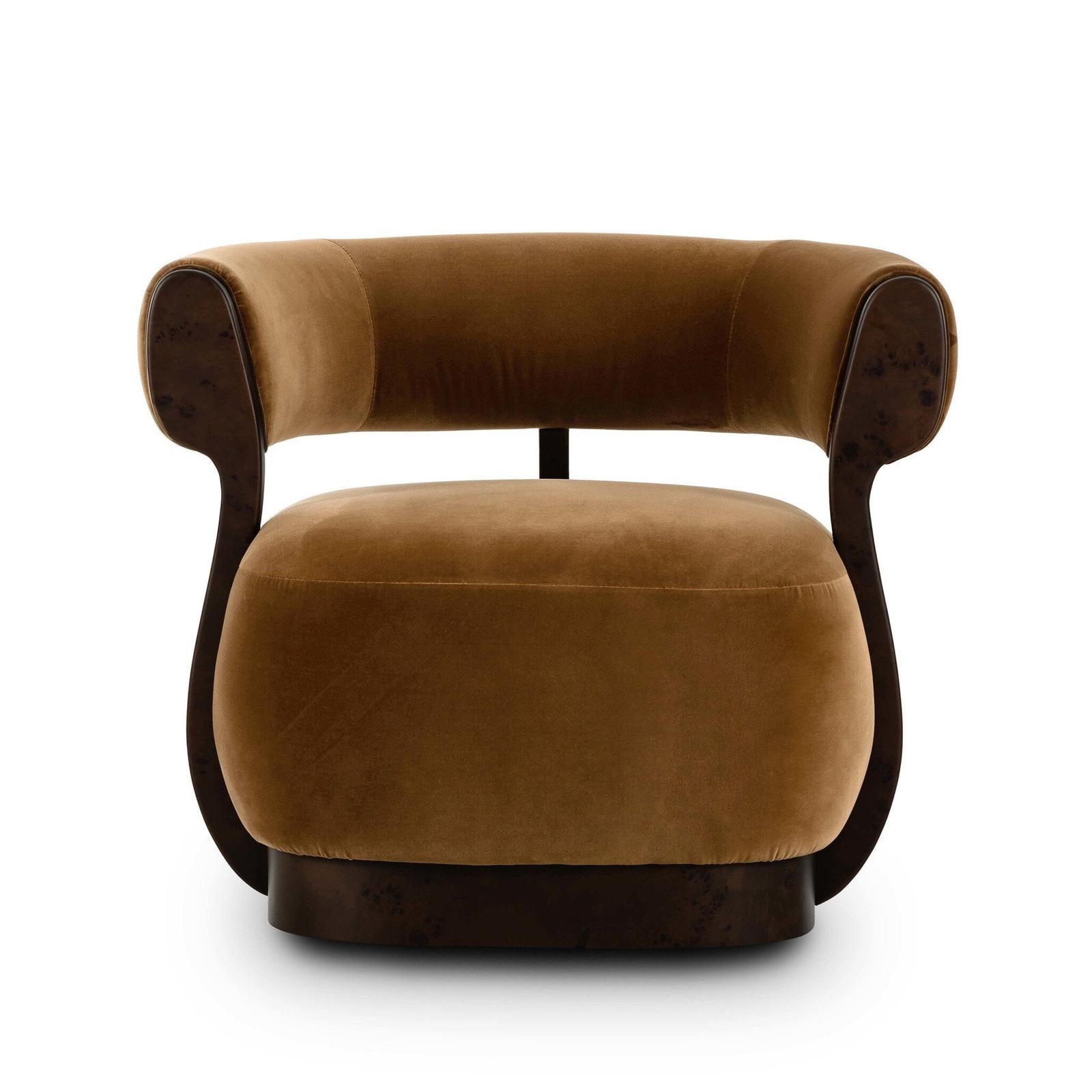 Yuri Swivel Chair - Surrey Ochre