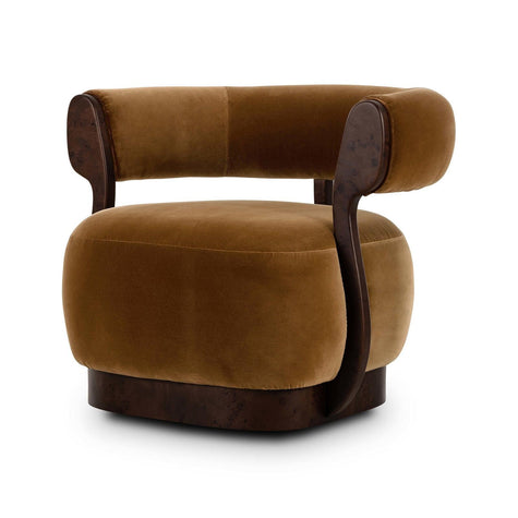 Yuri Swivel Chair - Surrey Ochre