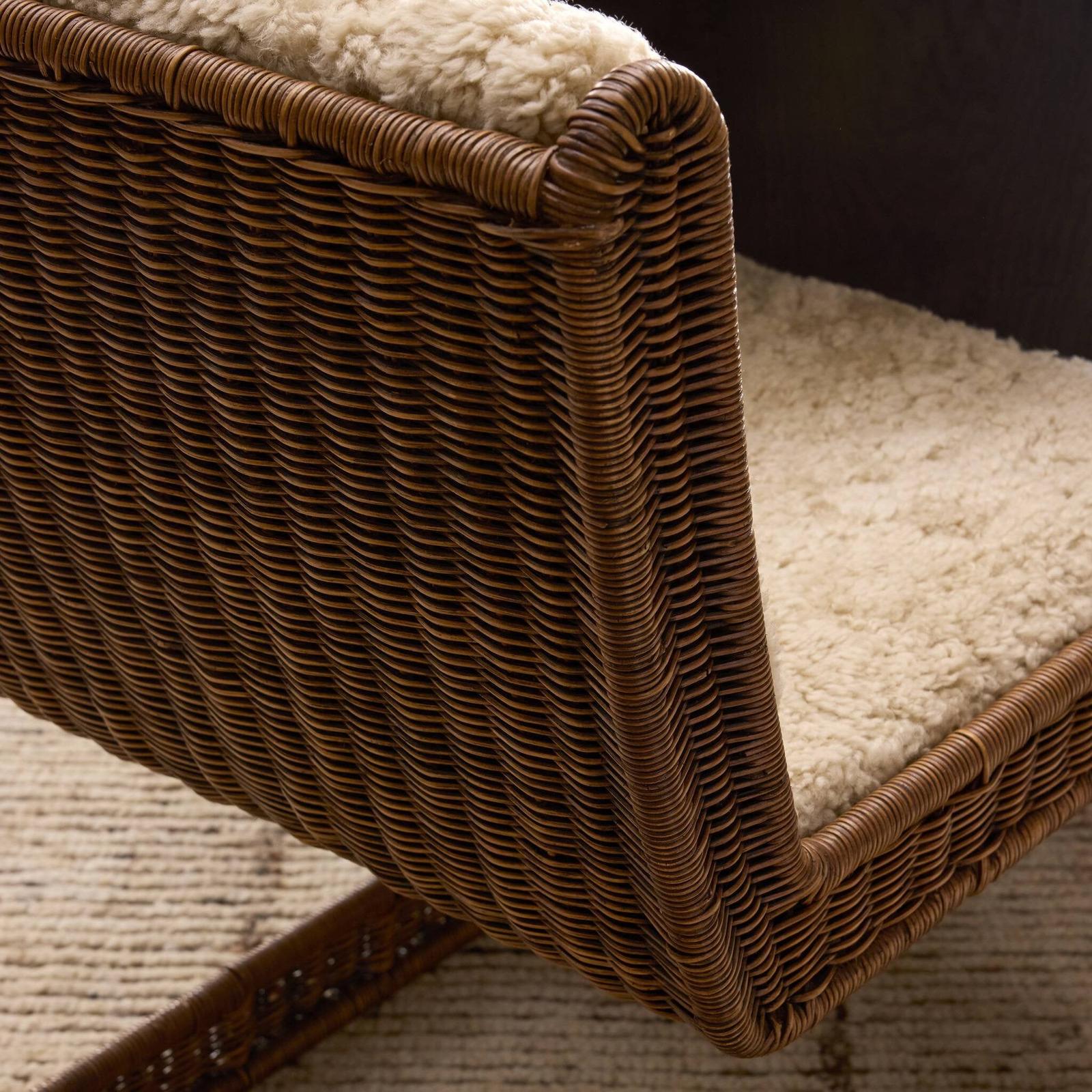 Katrine Dining Chair - Beige Shorn Shearling