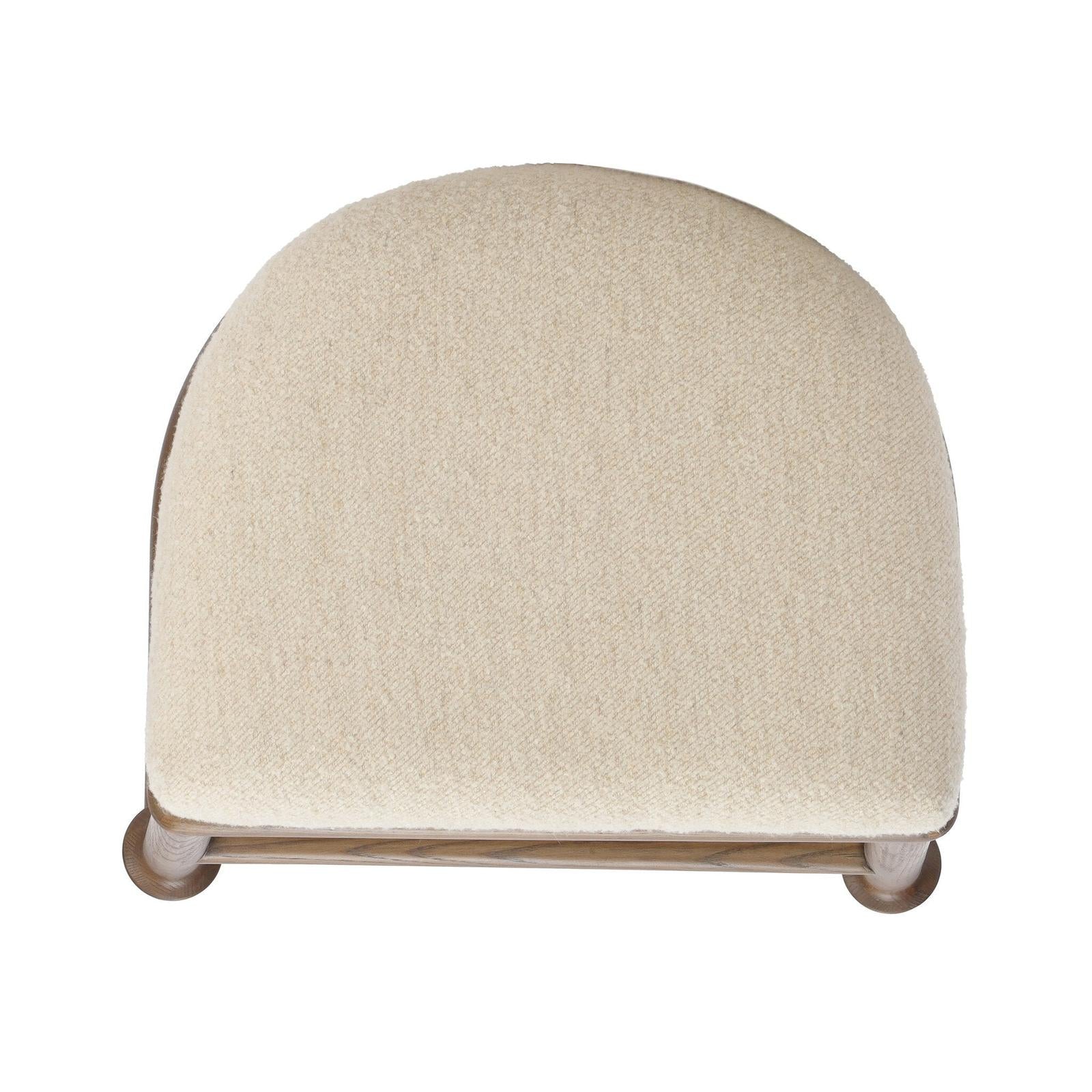 Royce Backless Stool - Charter Oatmeal