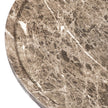 Claire Outdoor End Table - Veined Brown Concrete