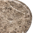 Claire Outdoor End Table - Veined Brown Concrete