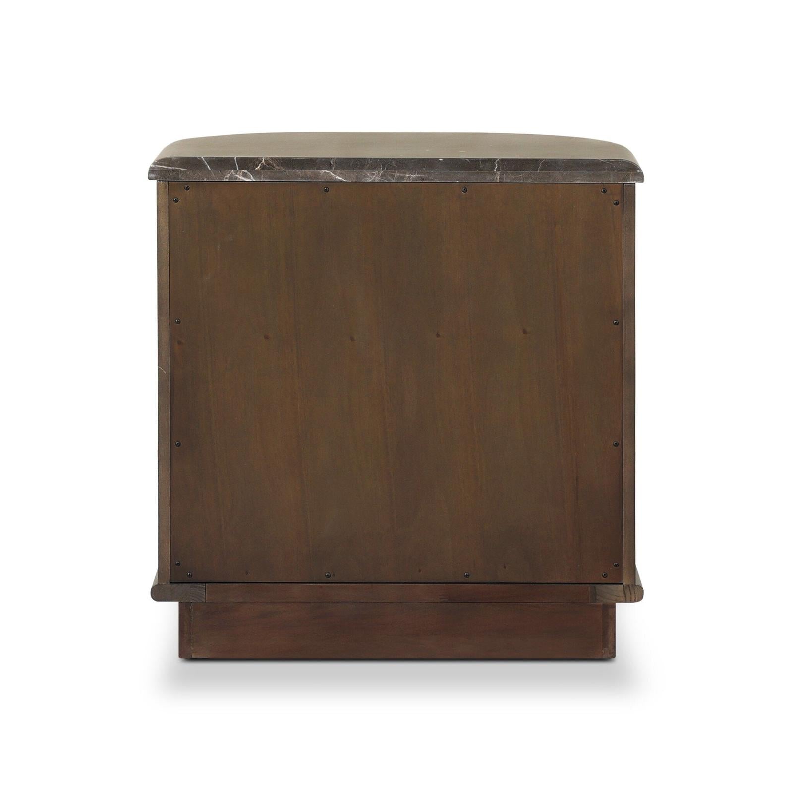 Tovae Nightstand - Honed Coffee Marble