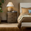 Tovae Nightstand - Honed Coffee Marble