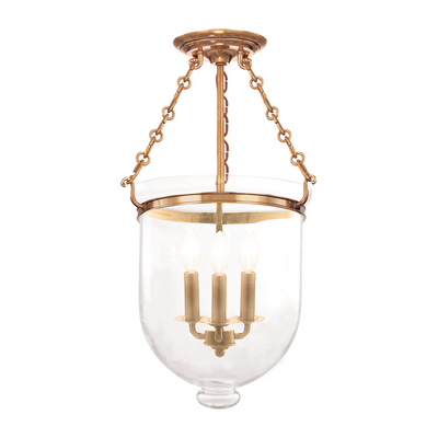Hudson Valley Lighting Hampton 3 Light 12 inch Semi Flush Ceiling Light
