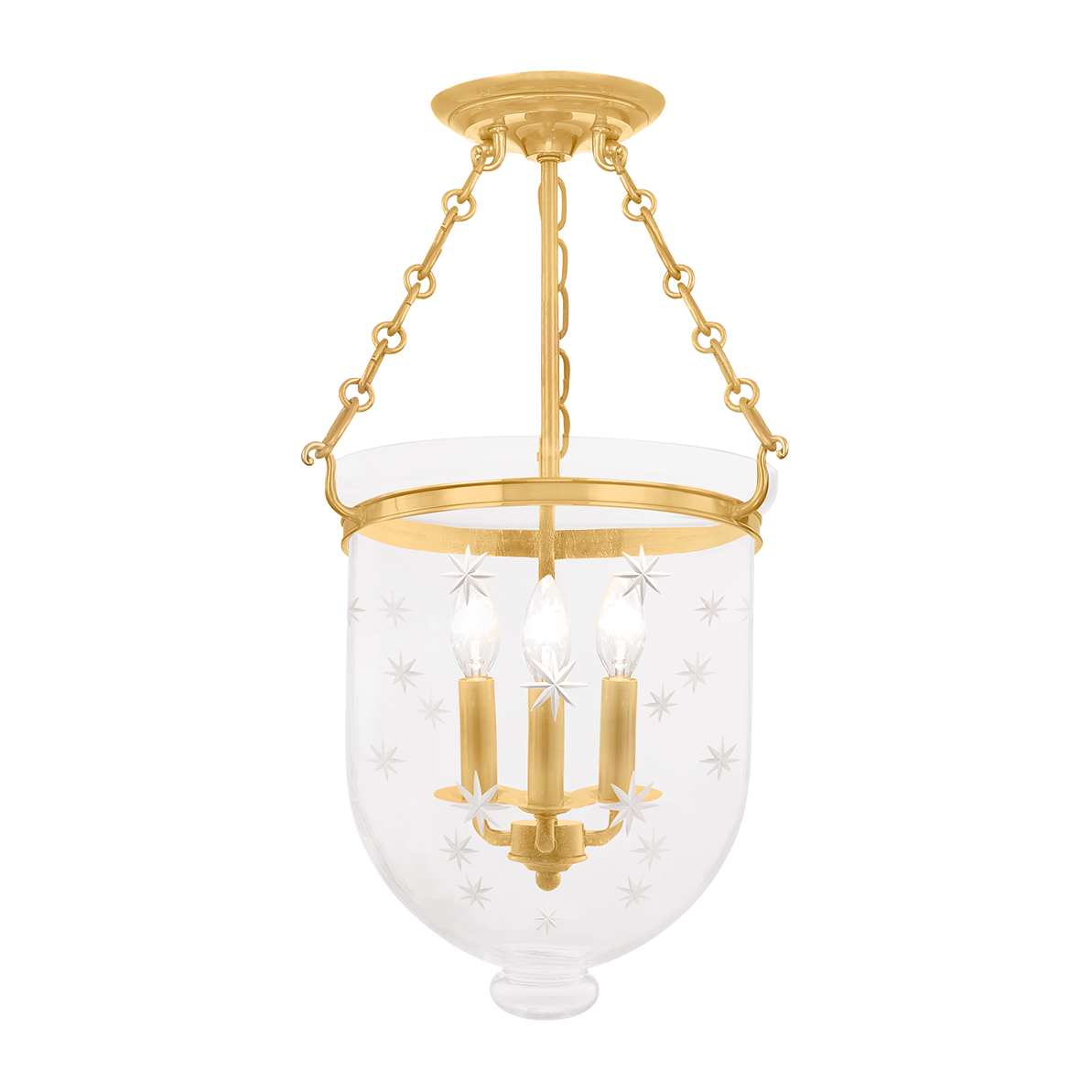 Hudson Valley Lighting Hampton 3 Light Semi Flush Ceiling Light