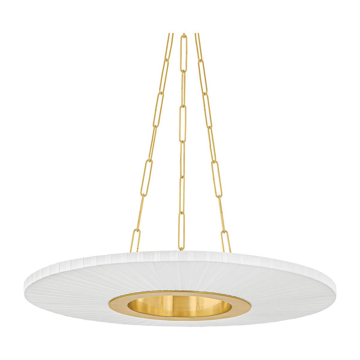 Hudson Valley Lighting Prattsburgh 1 Light 30 inch Aged Brass Chandelier Ceiling Light