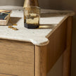 Joah Nightstand - Antique White Marble