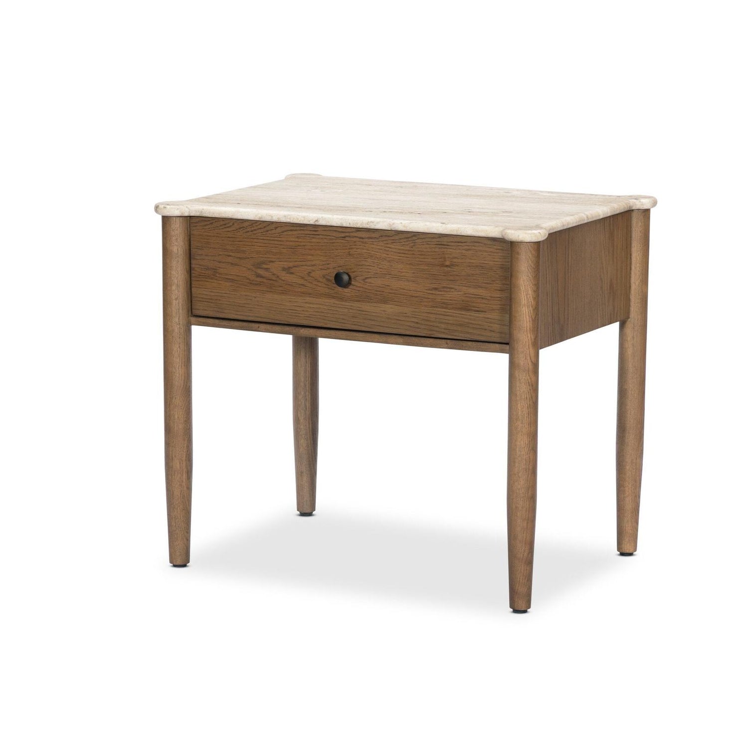 Joah Nightstand - Antique White Marble