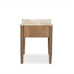 Joah Nightstand - Antique White Marble