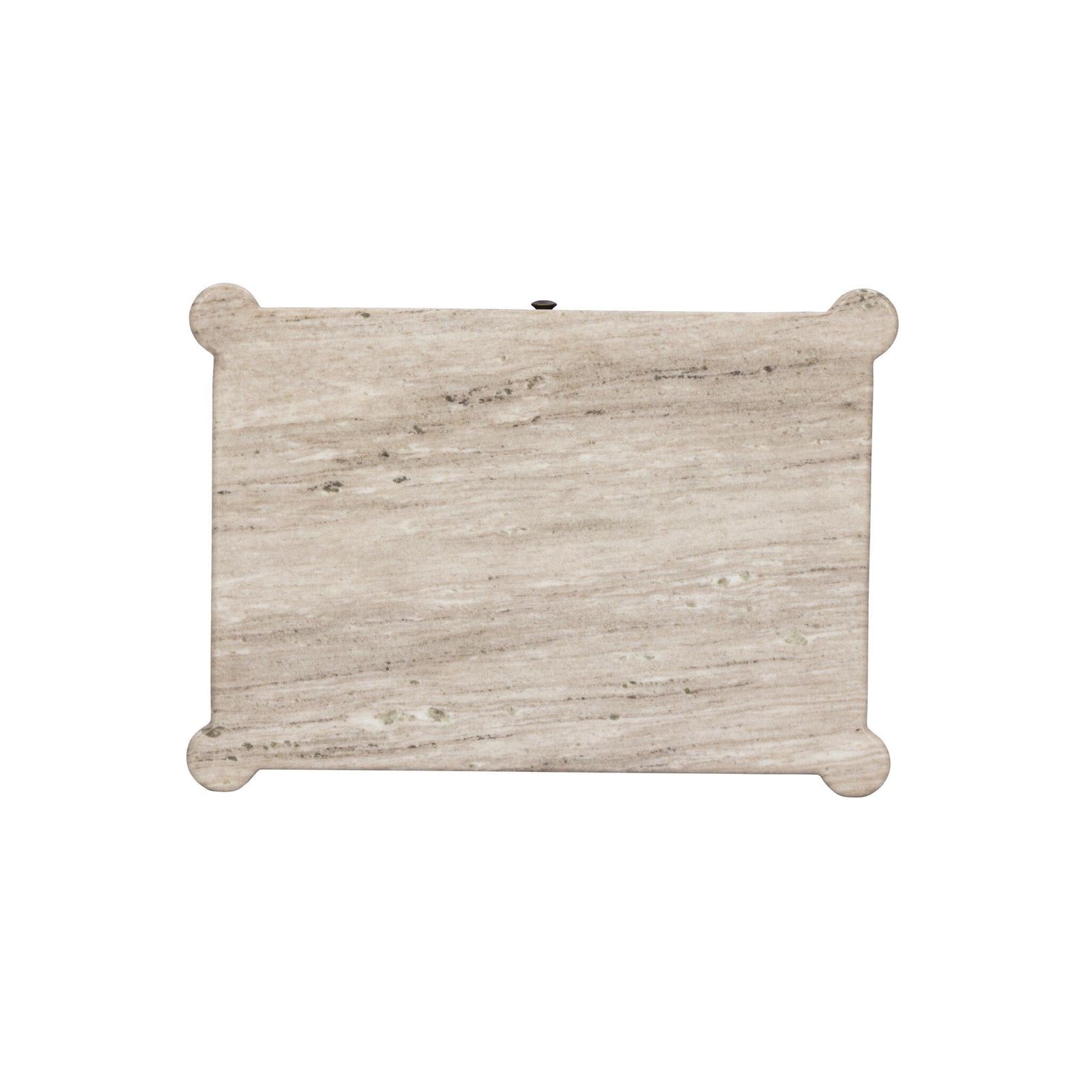 Joah Nightstand - Antique White Marble