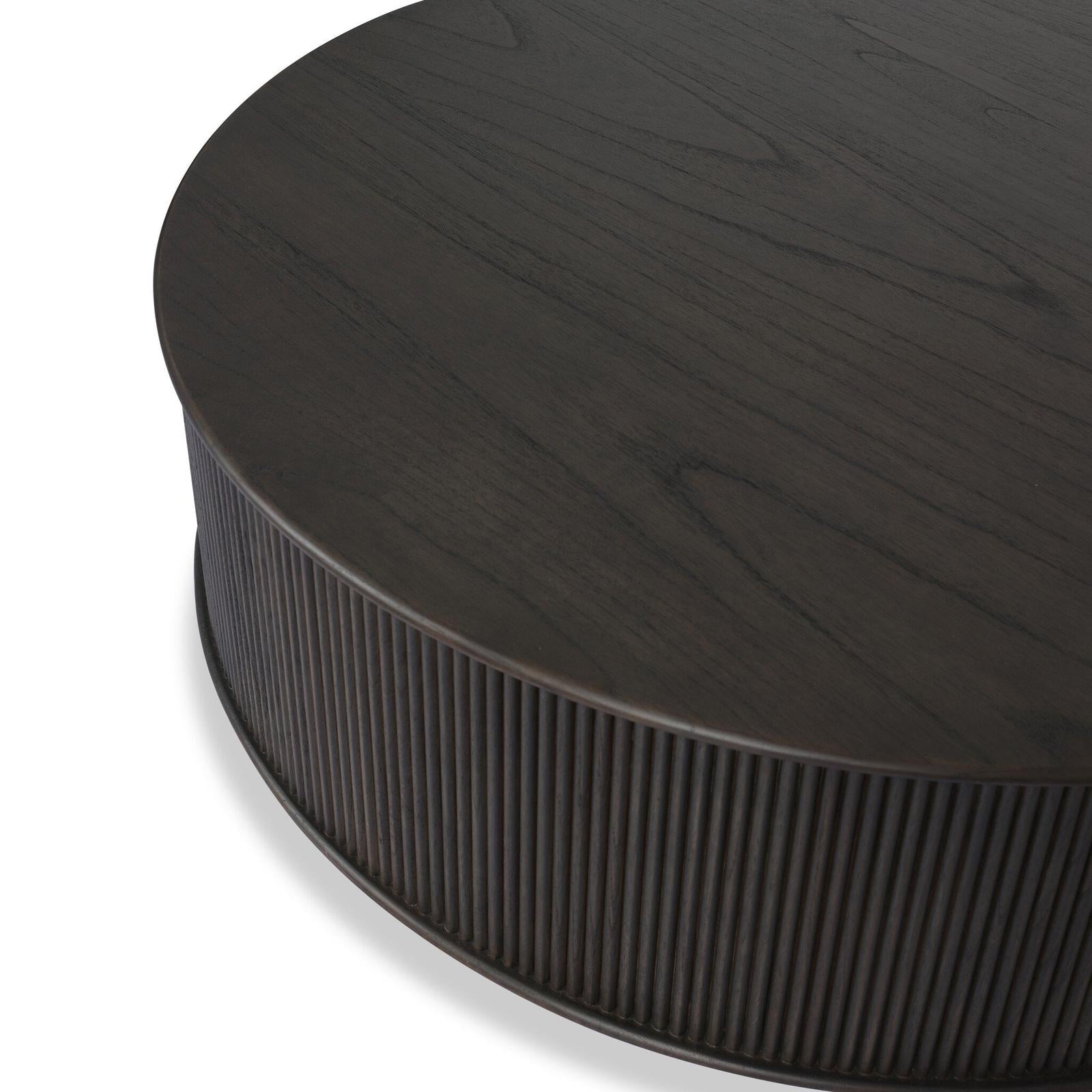 Four Hands Ona Smoked Black Mindi Veneer Coffee Table