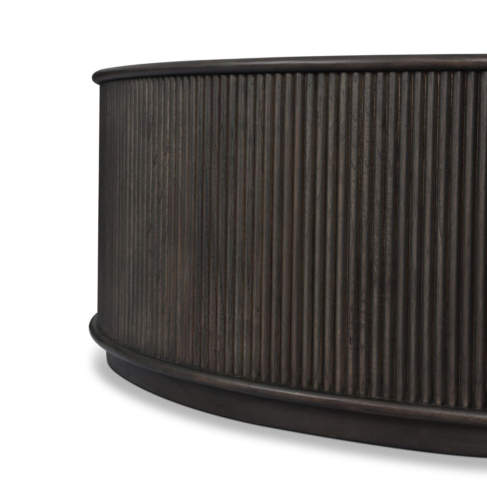 Four Hands Ona Smoked Black Mindi Veneer Coffee Table