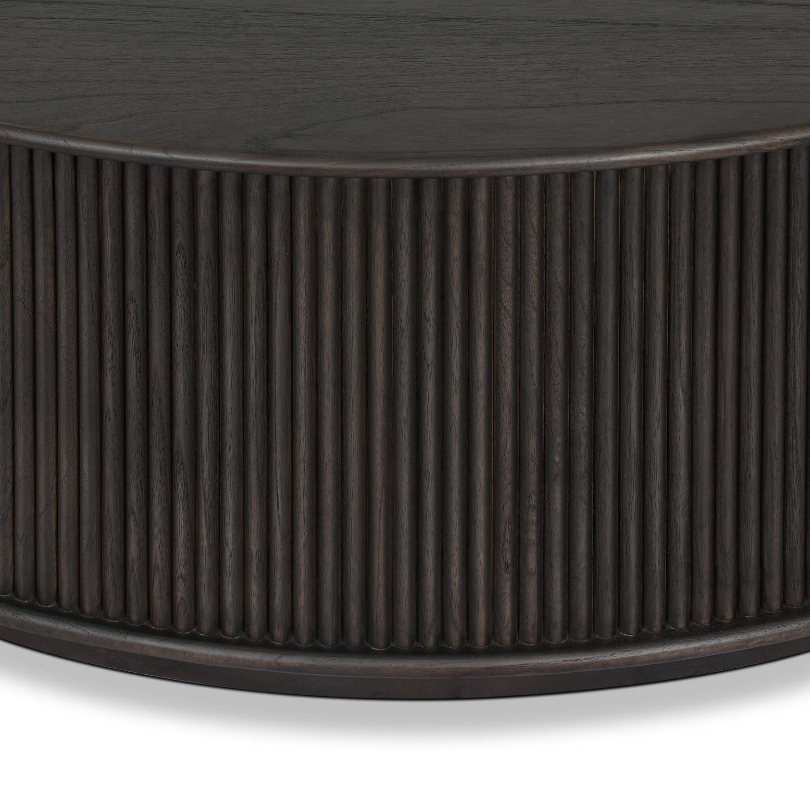 Four Hands Ona Smoked Black Mindi Veneer Coffee Table