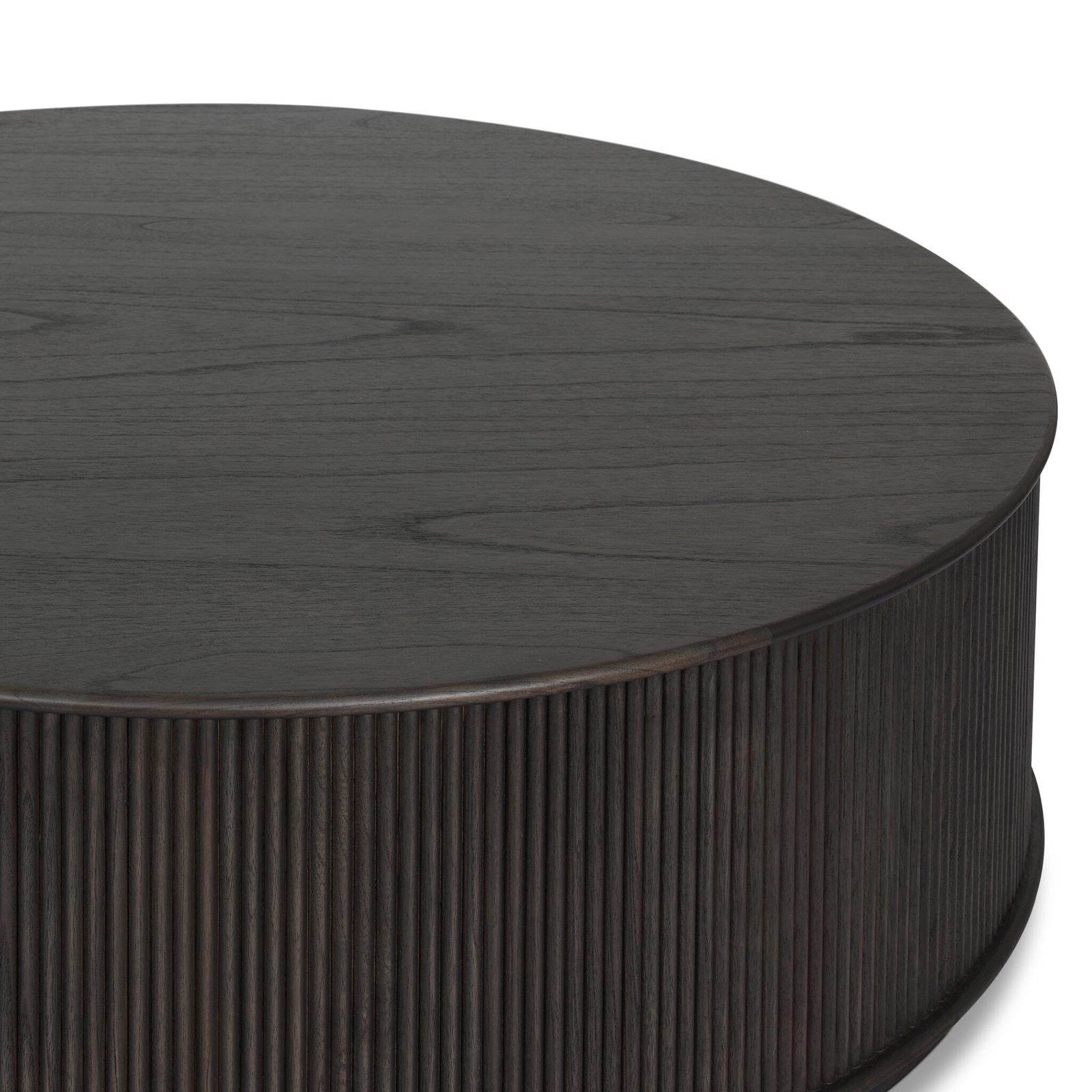 Four Hands Ona Smoked Black Mindi Veneer Coffee Table