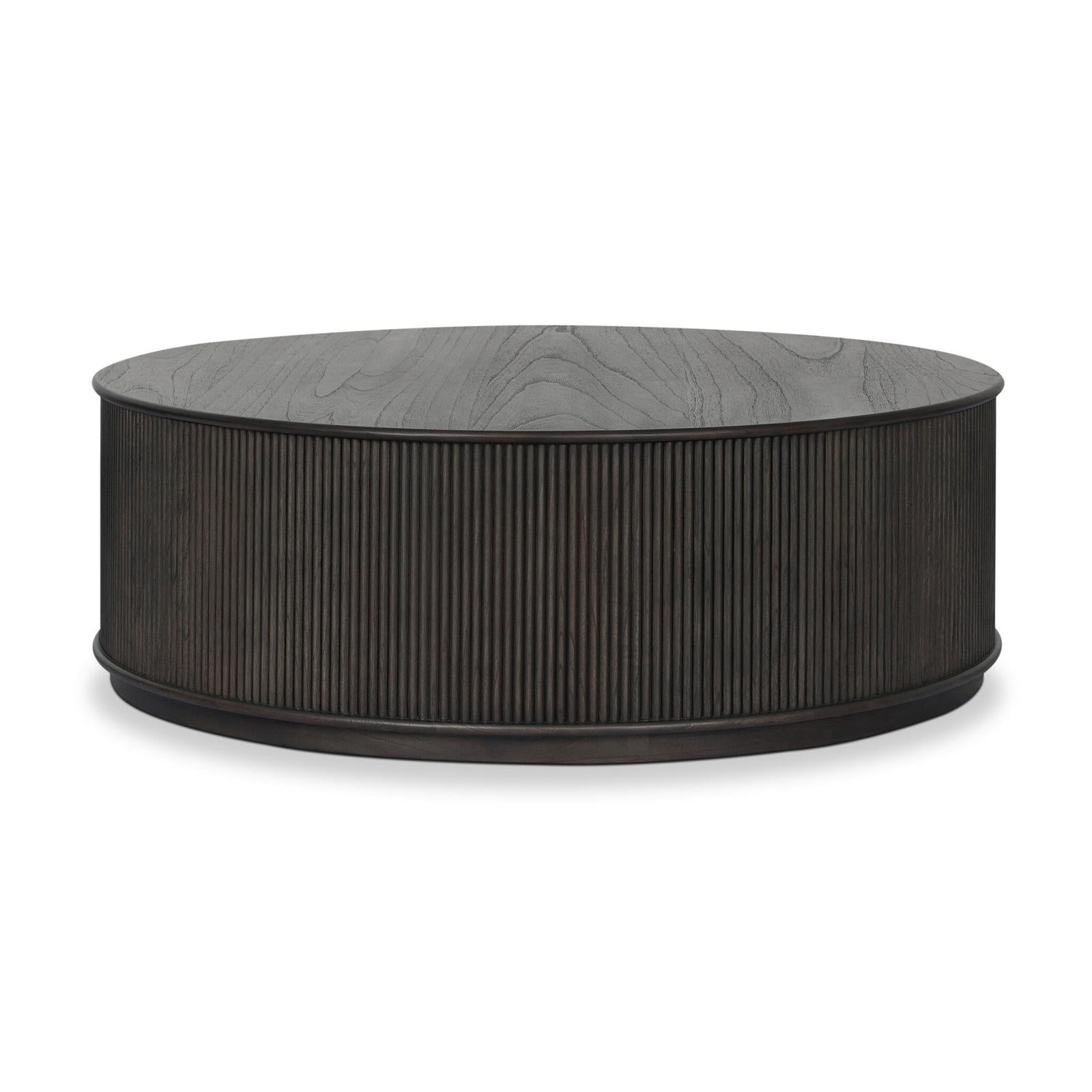 Four Hands Ona Smoked Black Mindi Veneer Coffee Table