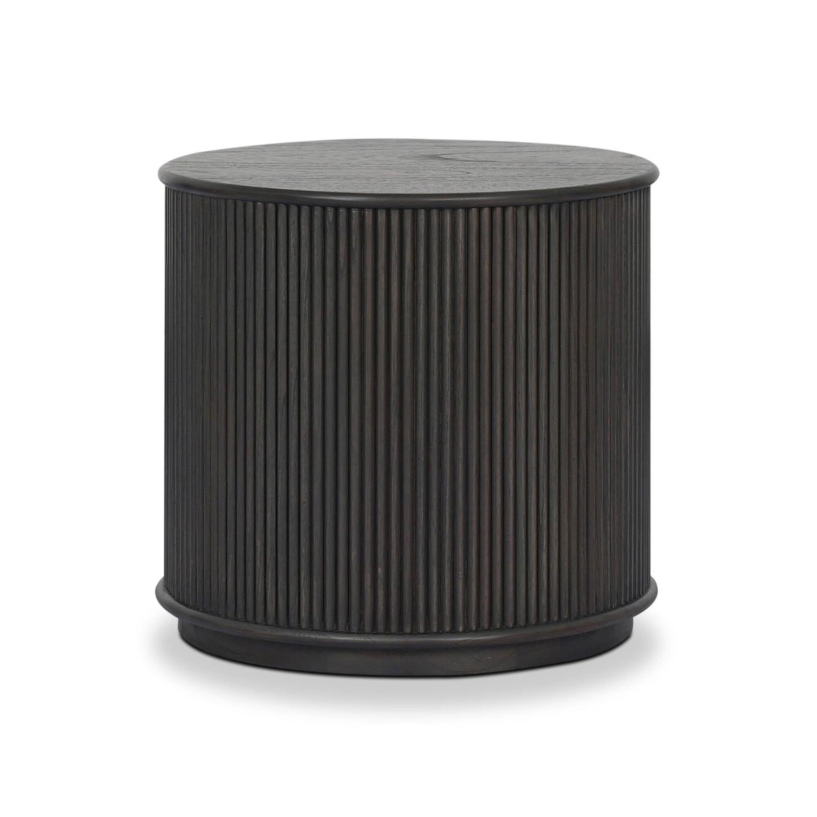 Four Hands Ona Smoked Black Mindi Veneer End Table