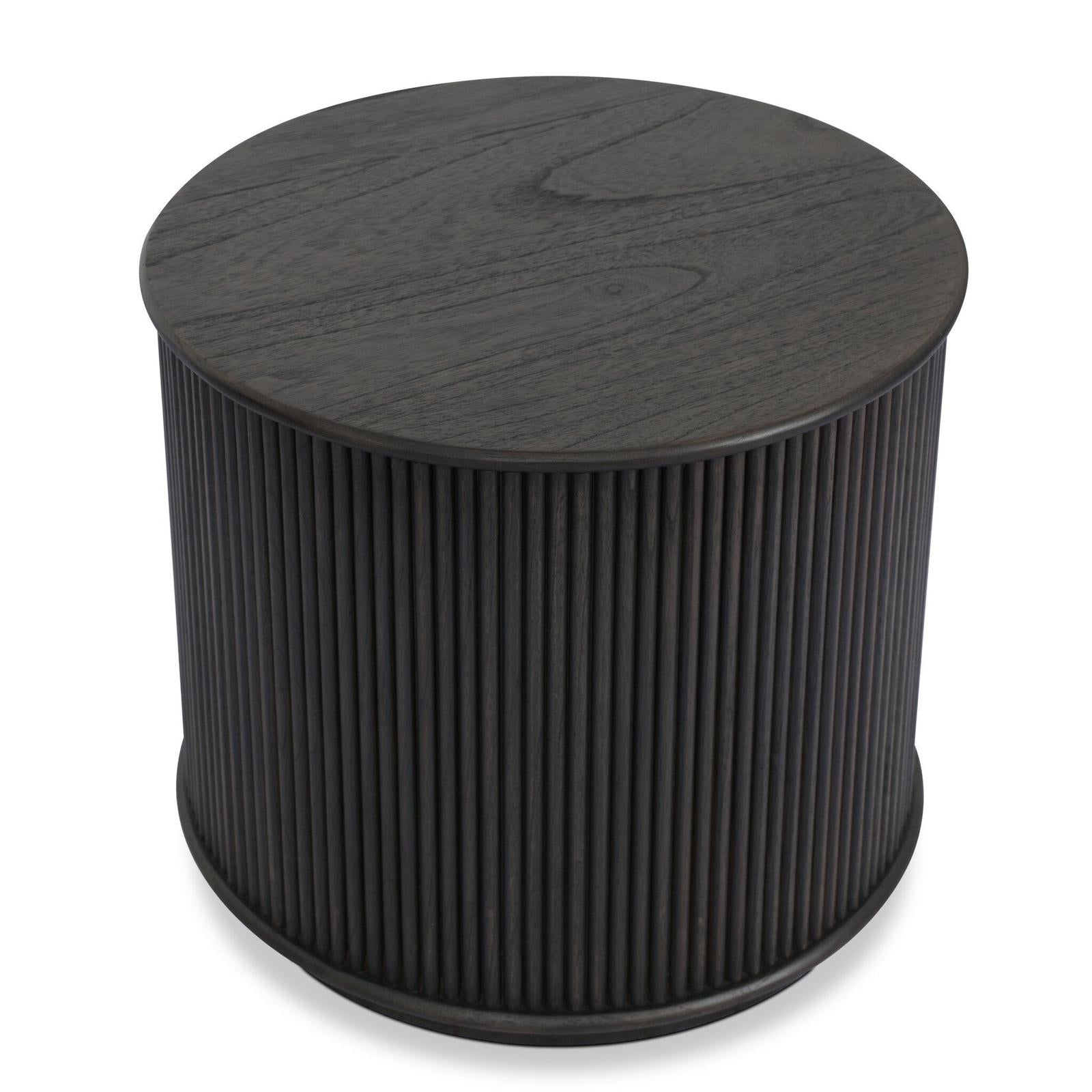 Four Hands Ona Smoked Black Mindi Veneer End Table