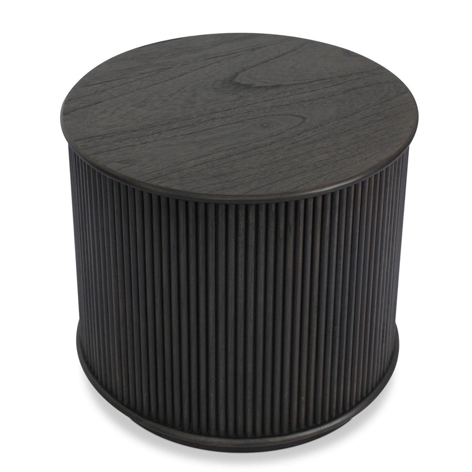 Four Hands Ona Smoked Black Mindi Veneer End Table