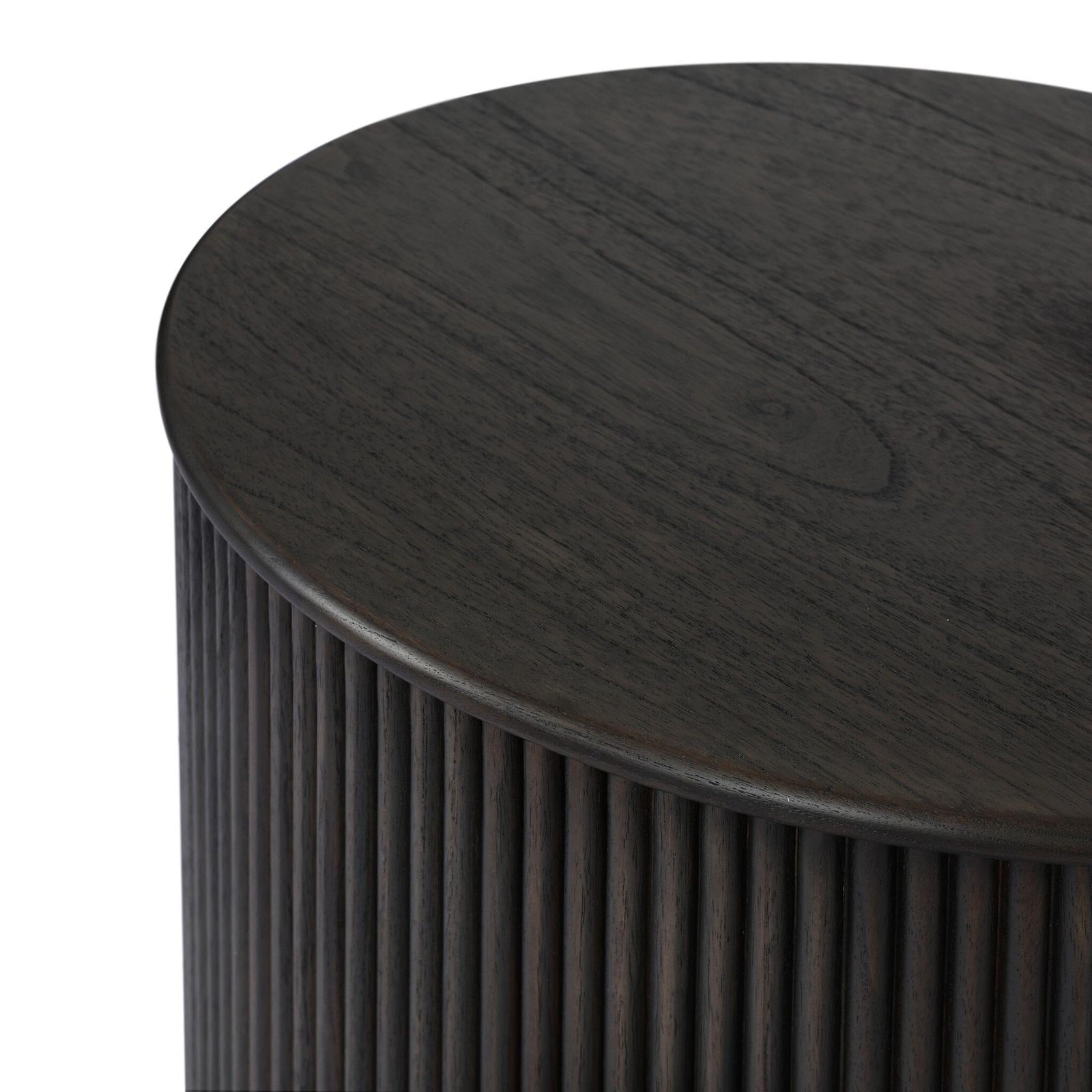 Four Hands Ona Smoked Black Mindi Veneer End Table