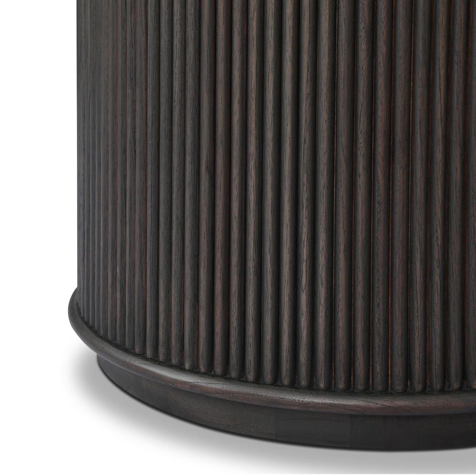 Four Hands Ona Smoked Black Mindi Veneer End Table