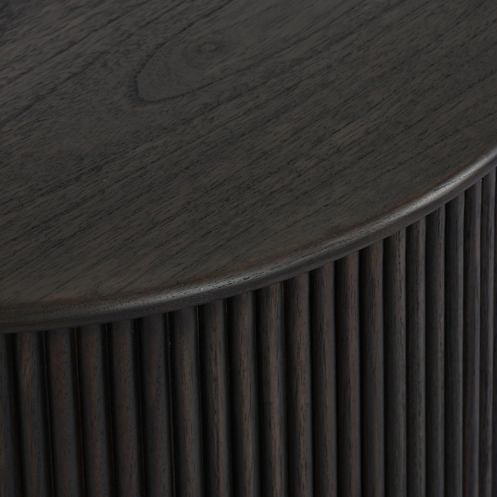 Four Hands Ona Smoked Black Mindi Veneer End Table