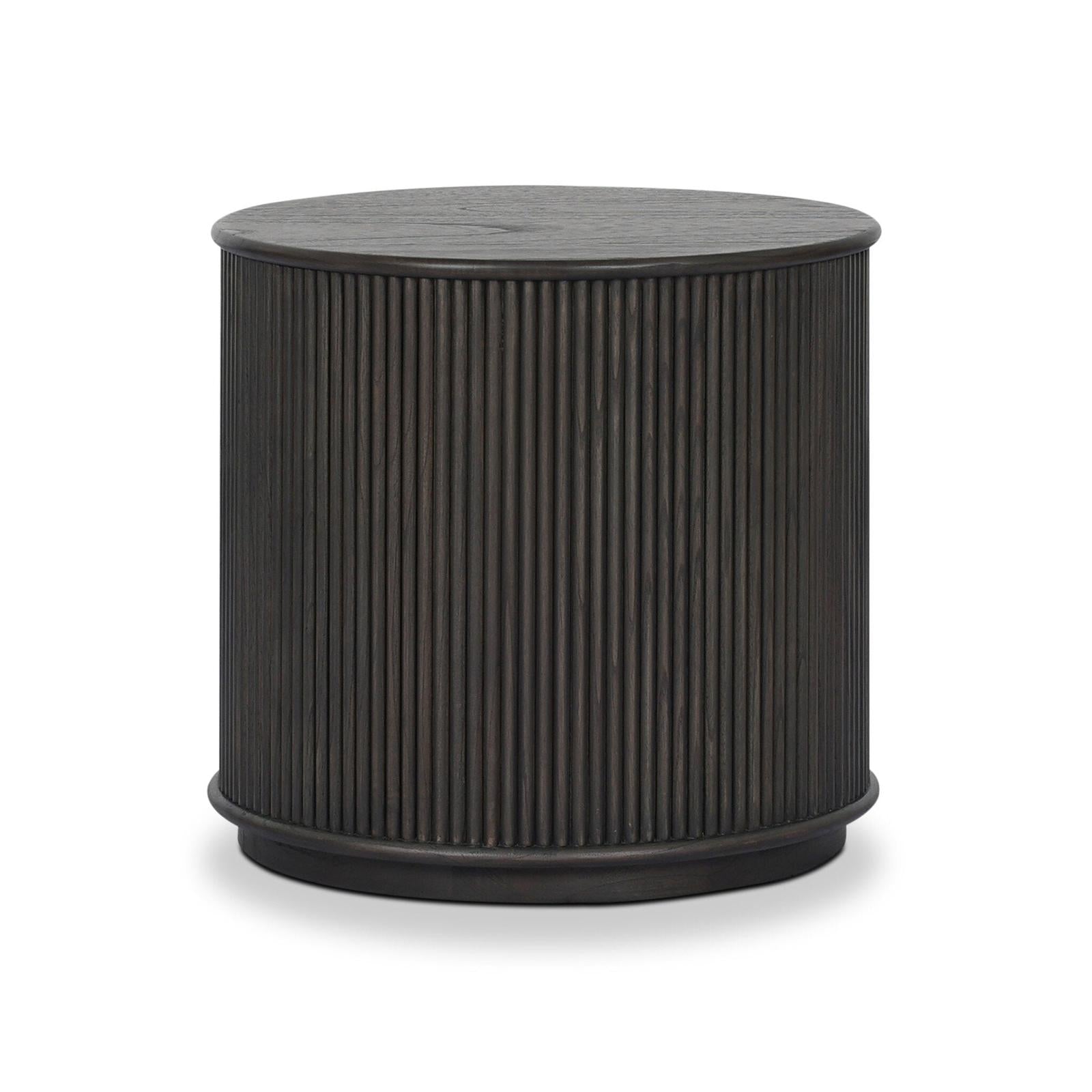Four Hands Ona Smoked Black Mindi Veneer End Table