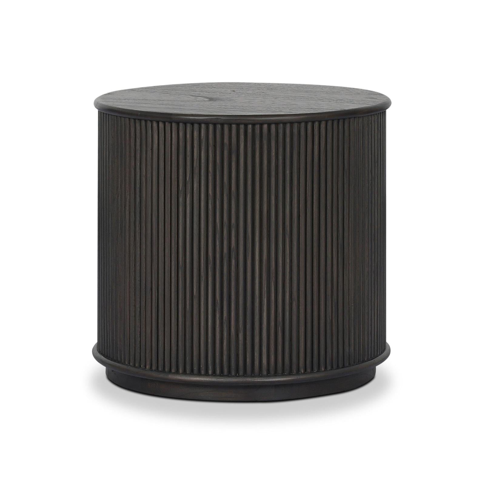 Four Hands Ona Smoked Black Mindi Veneer End Table